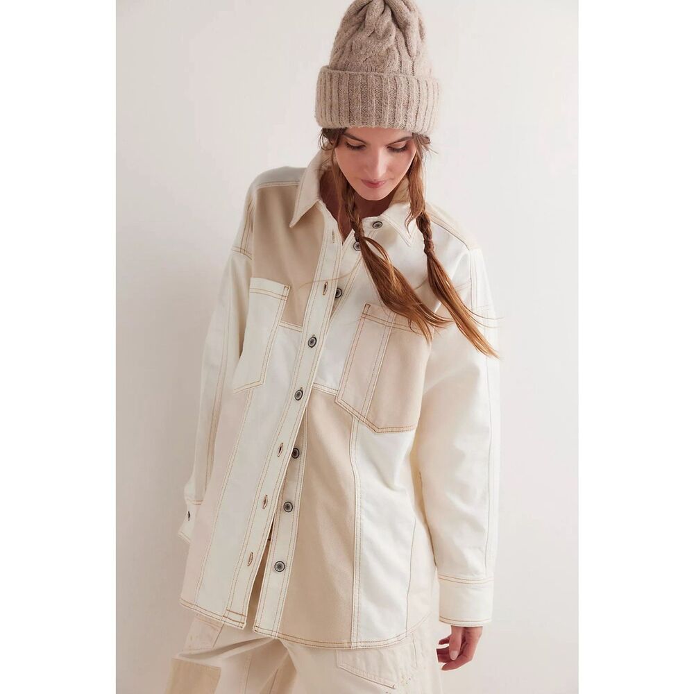 Free People We The Free Ivory Mountain Roads Shirt $225